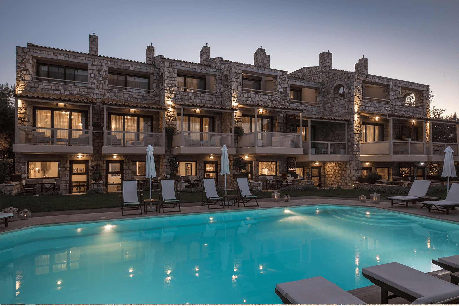 Enalio Suites outside and pool view